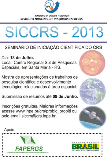 Imagem do Evento SICCRS 2013