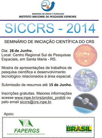 Imagem do Evento SICCRS 2014